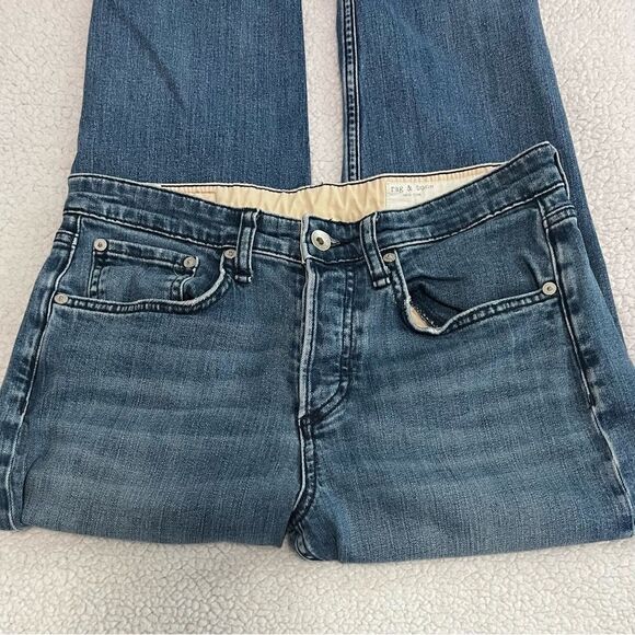 Rag & Bone Midrise Button Fly Boyfriend Jeans Size 26 - Picture 4 of 10